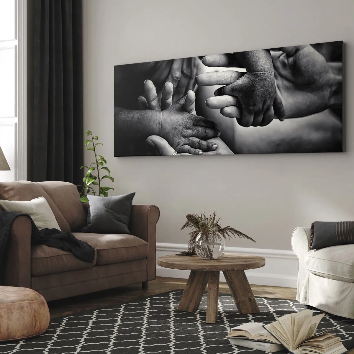 Obraz na plátne - Byť človekom - 160x50 cm