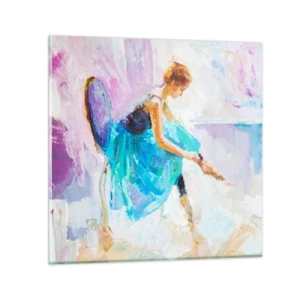 Obraz na skle - Nevyslovená vďaka, jemné kúzlo - 50x50 cm