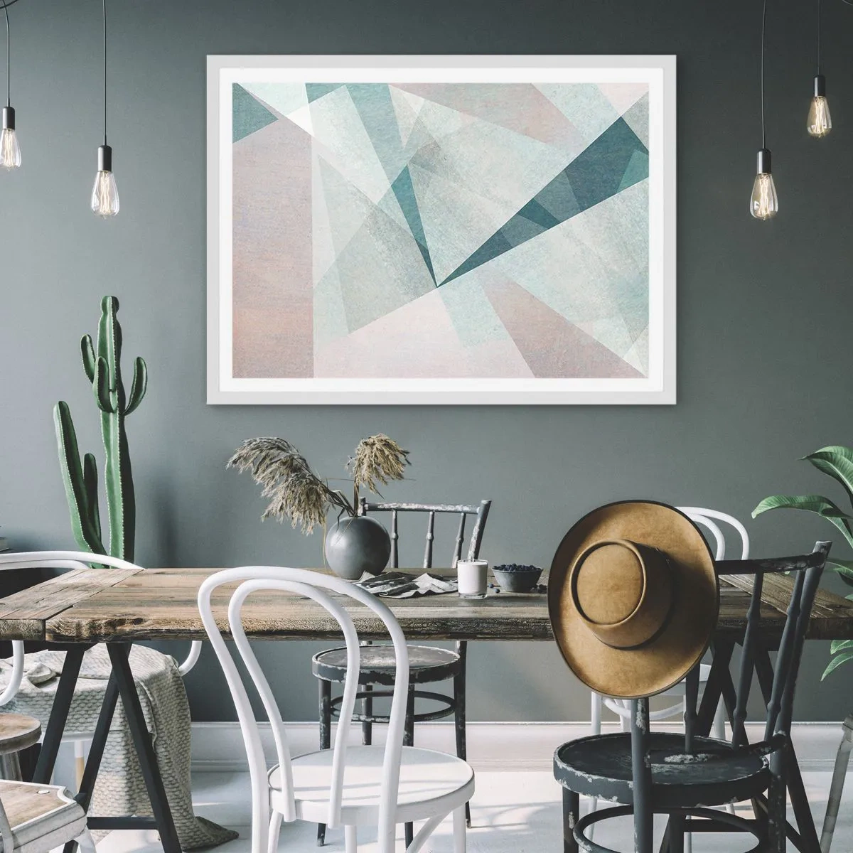 Plagát v bielom ráme - V kľude, ale dynamicky - 100x70 cm