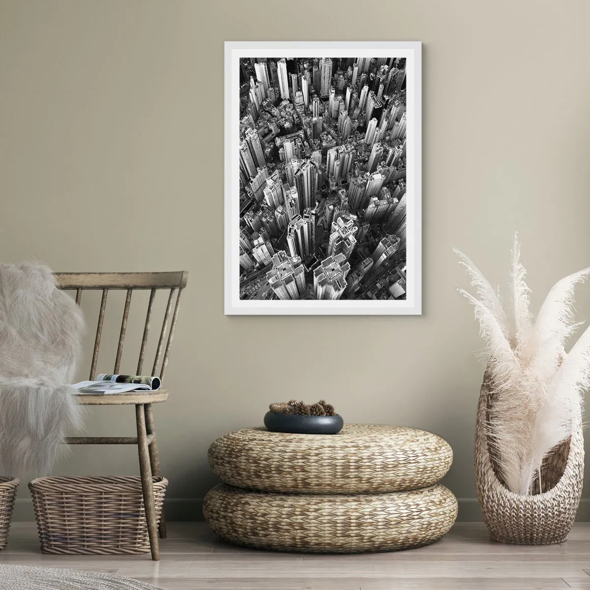 Plagát v bielom ráme - Stále vyššie a vyššie - 61x91 cm