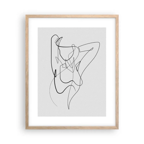 Plagát v ráme zo svetlého duba - Ty si záhada… - 40x50 cm