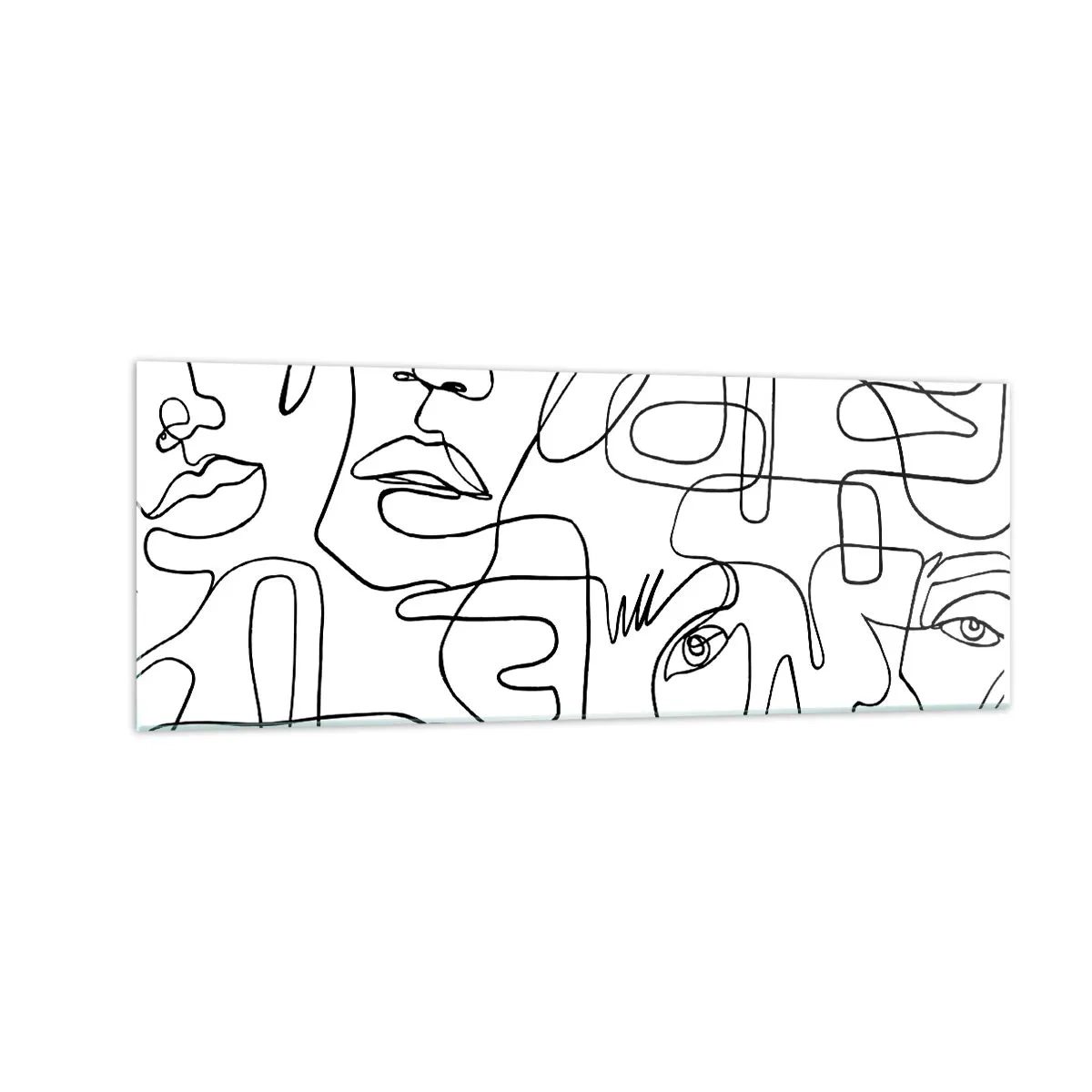 Obraz na skle - V spletených emóciách - 140x50 cm