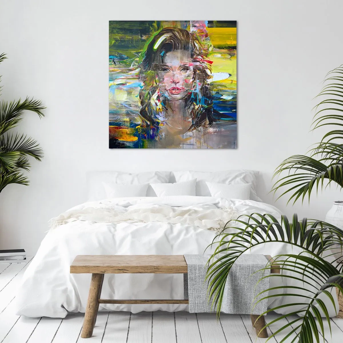 Obraz na plátne - Za závojom vzduchu - 60x60 cm