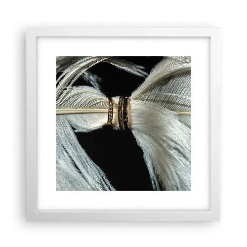 Plagát v bielom ráme - …a neopustím ťa…. - 30x30 cm