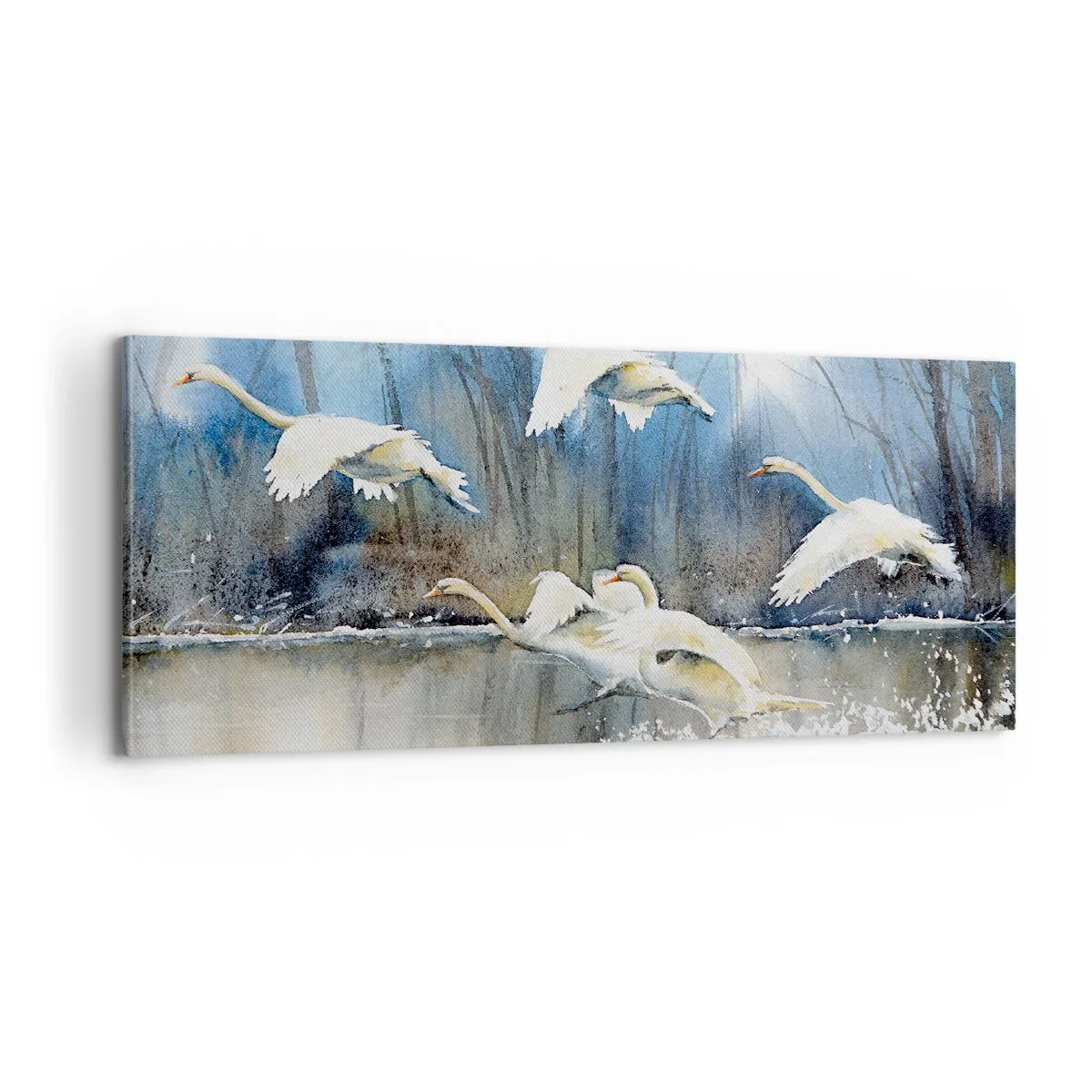 Obraz na plátne - Ako v poviedke o divokých labutiach - 100x40 cm