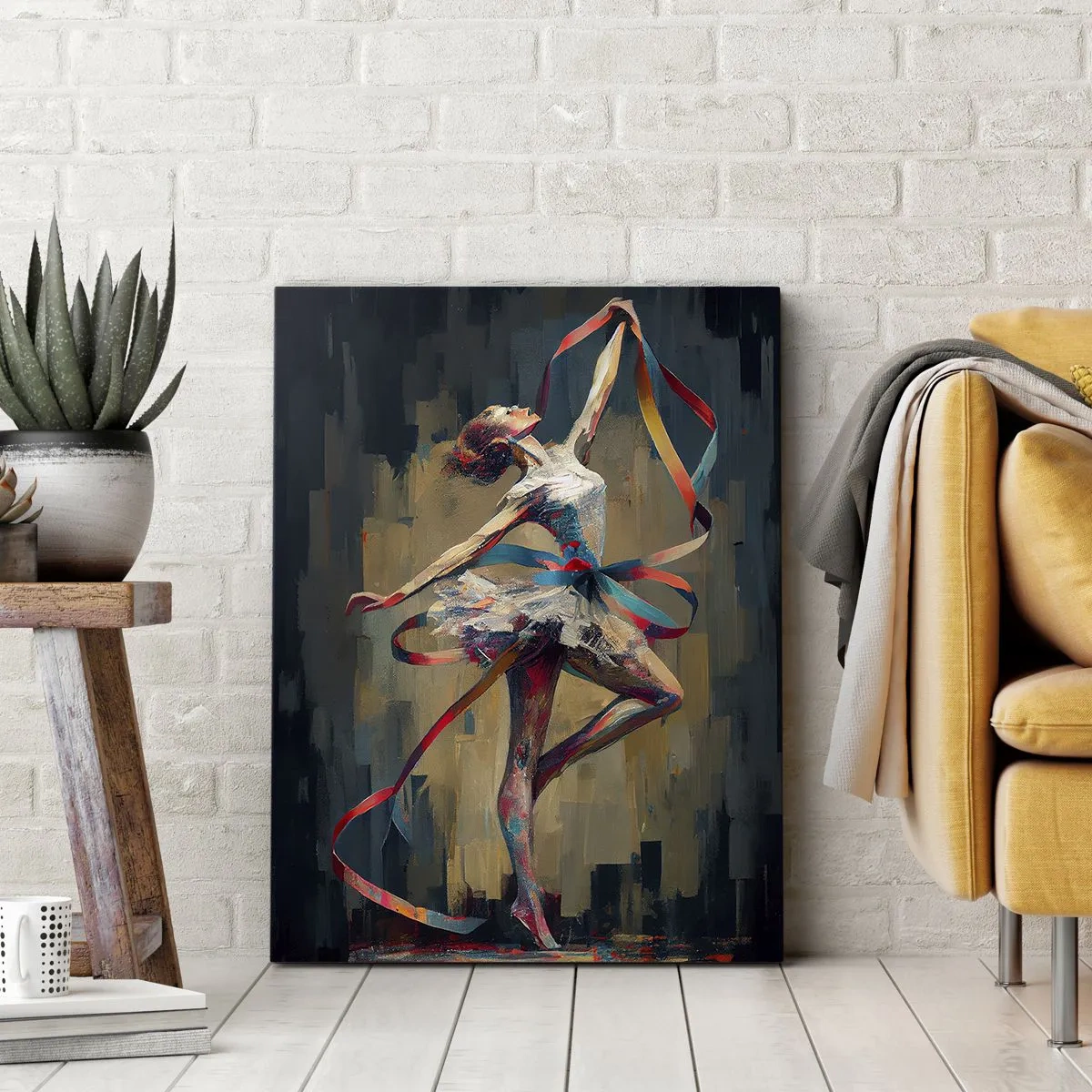 Obraz na plátne - Tanec so stuhou - 50x70 cm