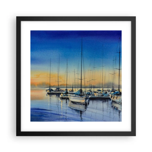 Plagát v čiernom ráme - Koniec dobrého dňa - 40x40 cm