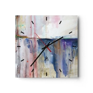 Nástenné hodiny - Farebné dojmy a asociácie - 30x30 cm