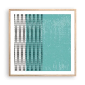 Plagát v ráme zo svetlého duba - Vyvážená kompozícia - 60x60 cm