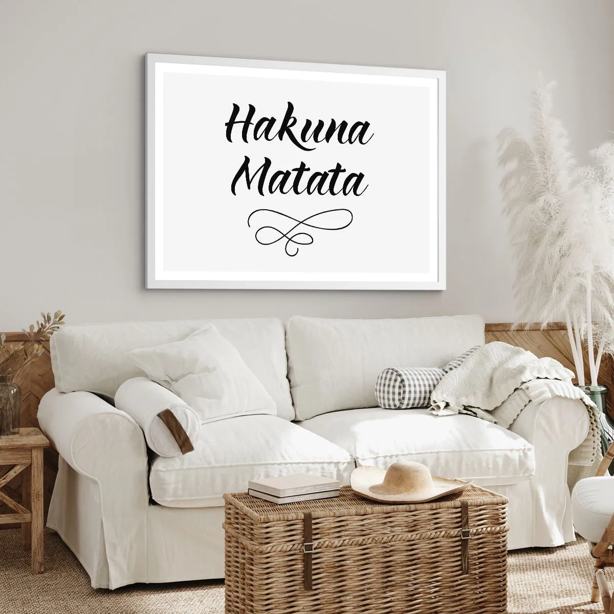 Plagát v bielom ráme - Najlepšia rada - 70x50 cm