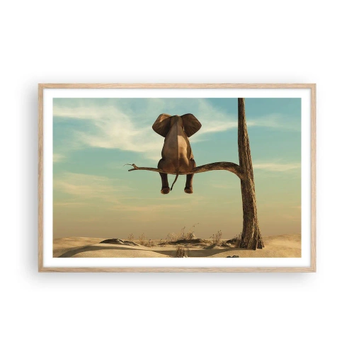 Plagát v ráme zo svetlého duba - Nový uhol pohľadu - 91x61 cm