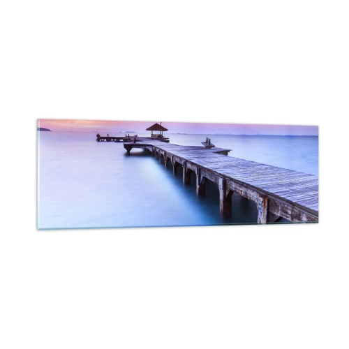 Obraz na skle - More pokoja až po horizont - 90x30 cm