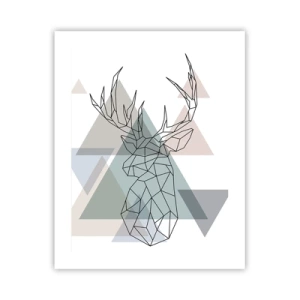 Plagát - V geometrickom lese - 40x50 cm