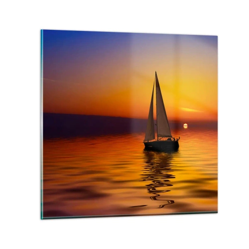 Obraz na skle - Ako je tu za súmraku ticho… - 50x50 cm