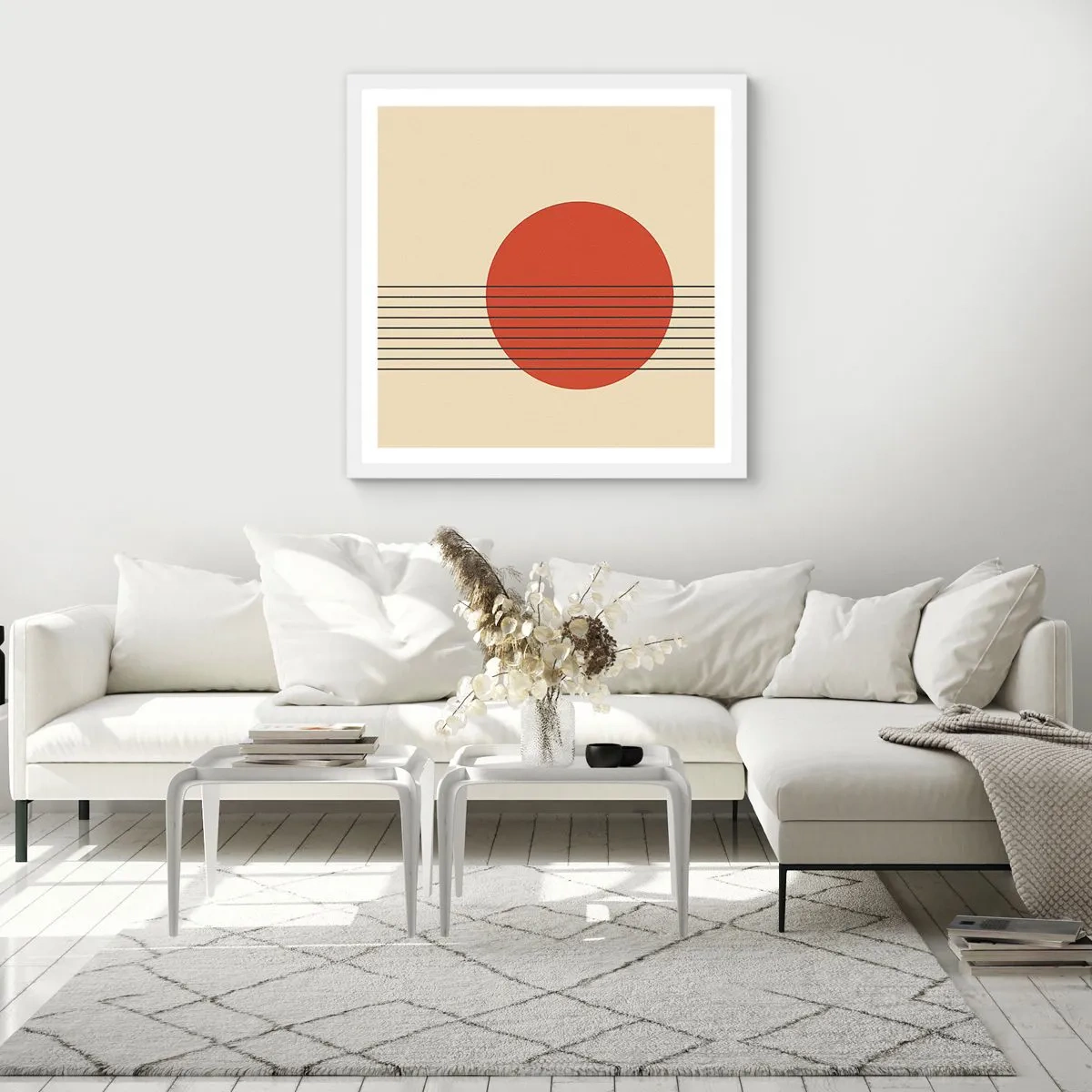 Plagát v bielom ráme - Stále dookola - 50x50 cm