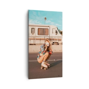 Obraz na plátne - Usmejte sa! - 55x100 cm