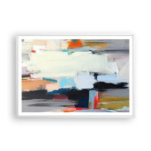 Plagát v bielom ráme - Nejaký spôsob? - 100x70 cm