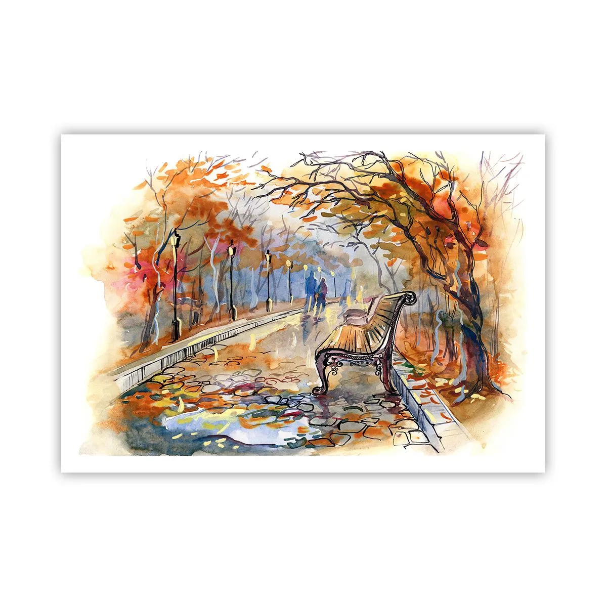 Plagát - Spoločne putovať jeseňou - 100x70 cm