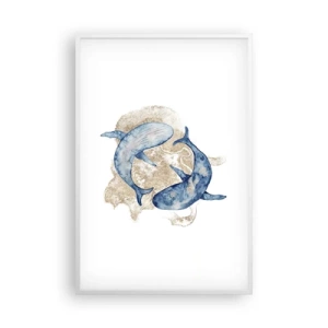 Plagát v bielom ráme - Priateľstvo alebo láska? - 61x91 cm