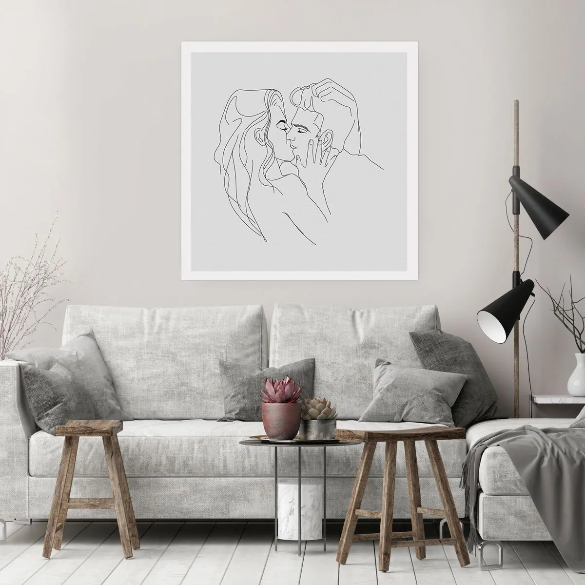 Plagát - Jedným ťahom - 50x50 cm