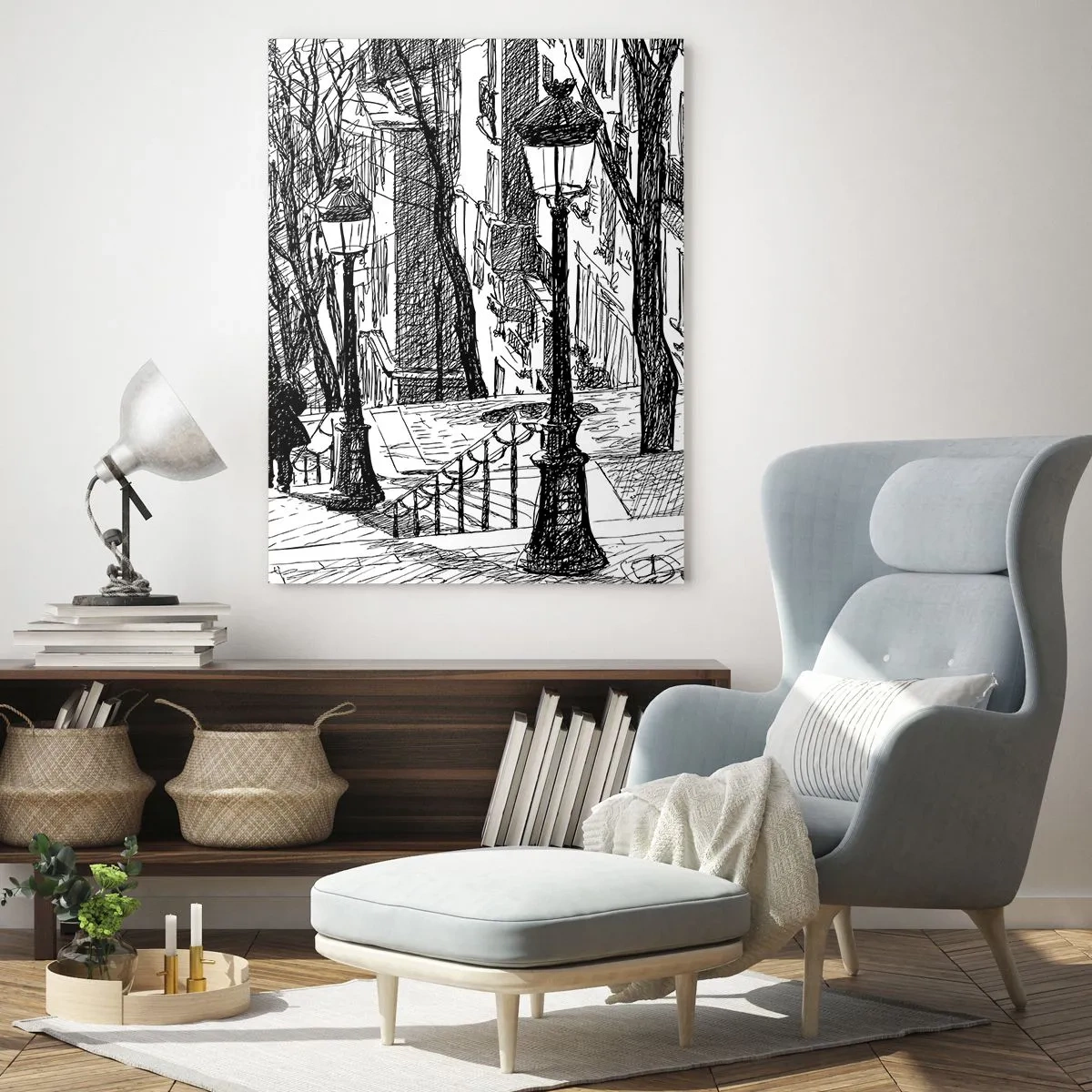 Obraz na skle - Milostný príbeh alebo horor? - 50x70 cm