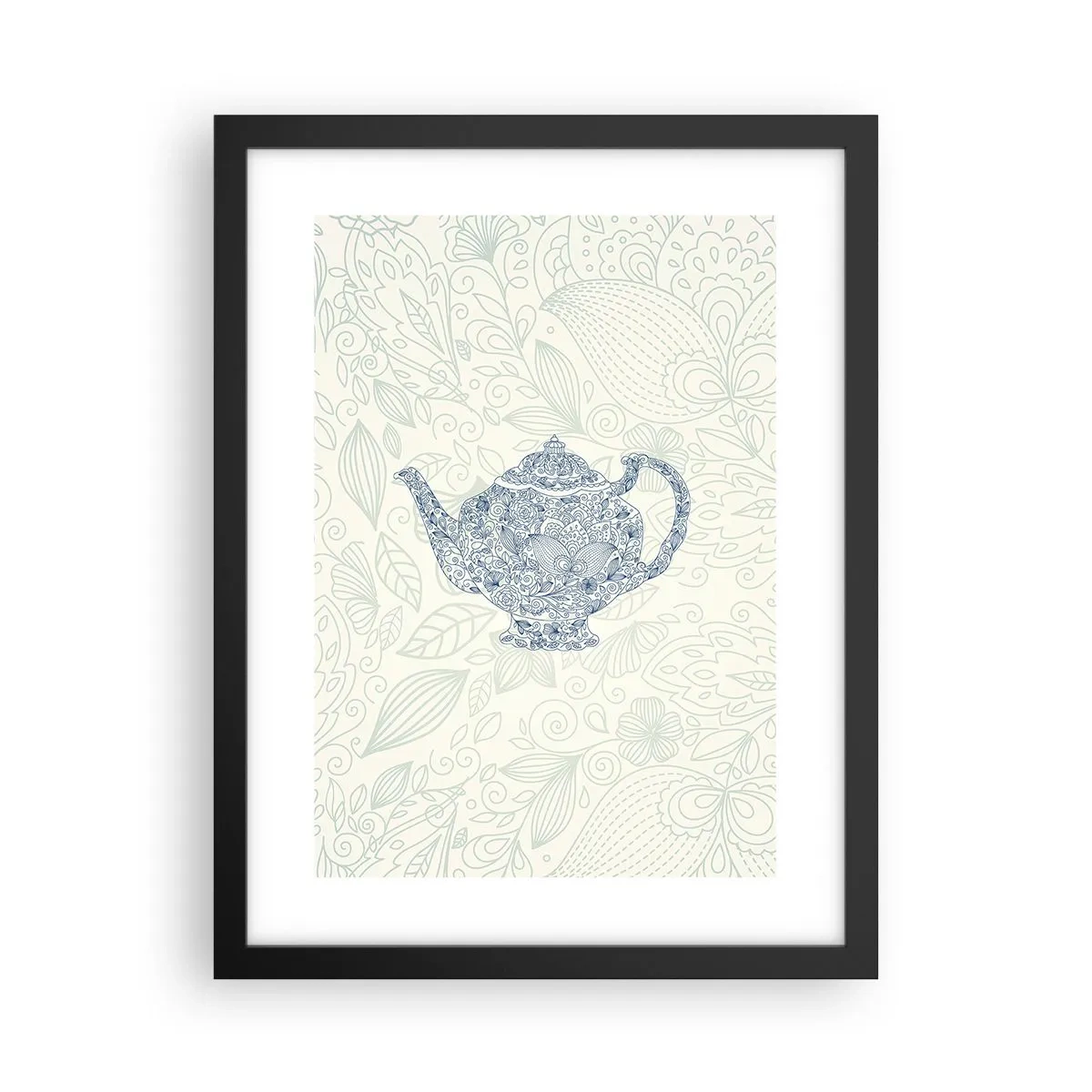Plagát v čiernom ráme - Čajové kúzlo - 30x40 cm