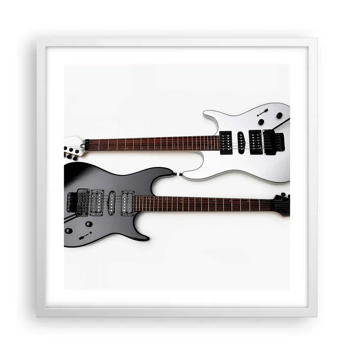 Plagát v bielom ráme - Harmónia tvarov - 50x50 cm