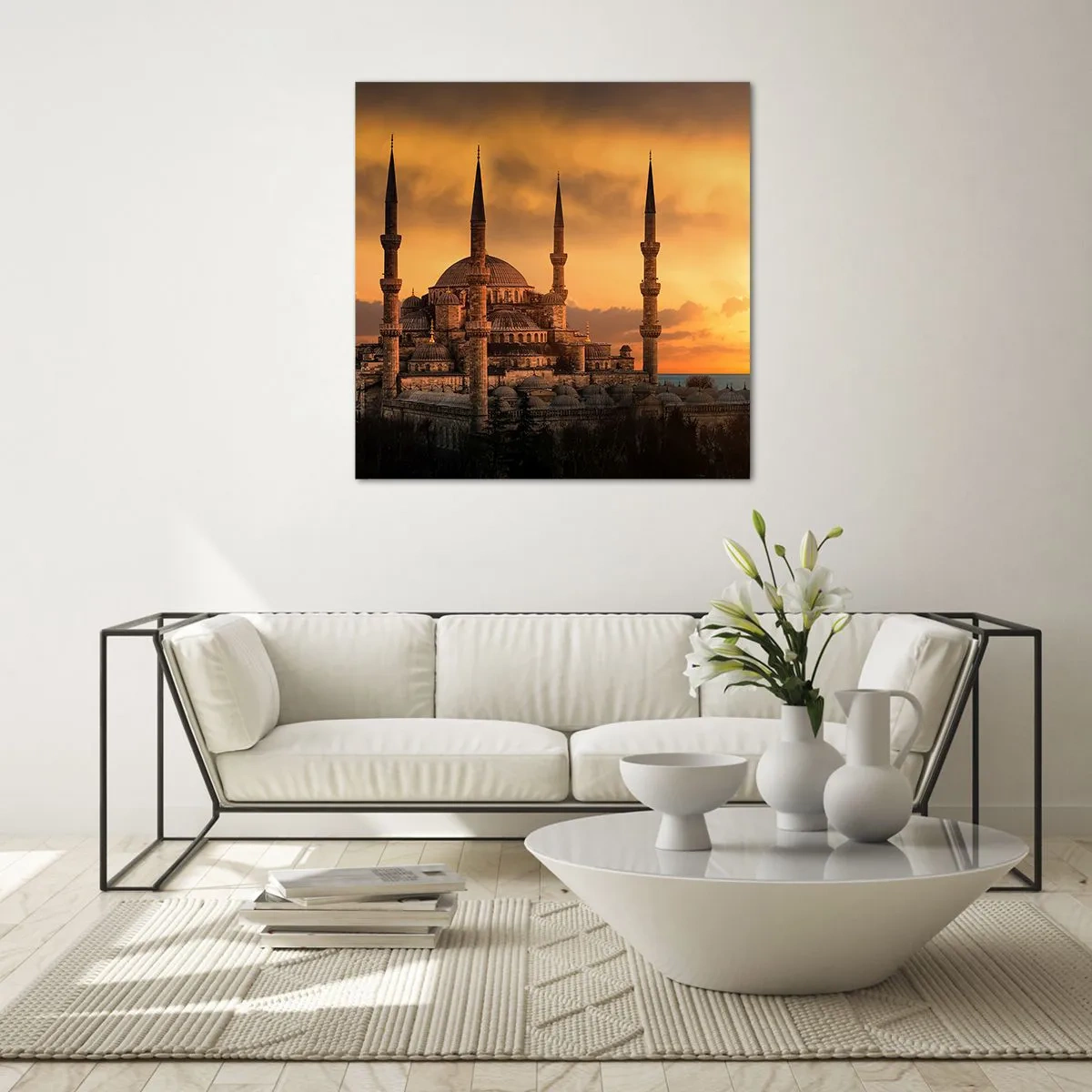 Obraz na skle - Boh je veľký - 50x50 cm