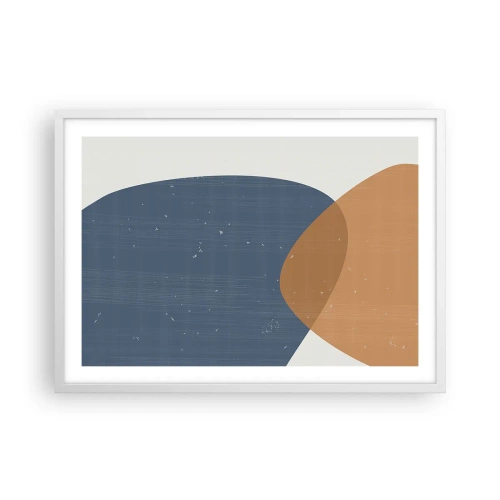 Plagát v bielom ráme - Ovály a vplyvy - 70x50 cm