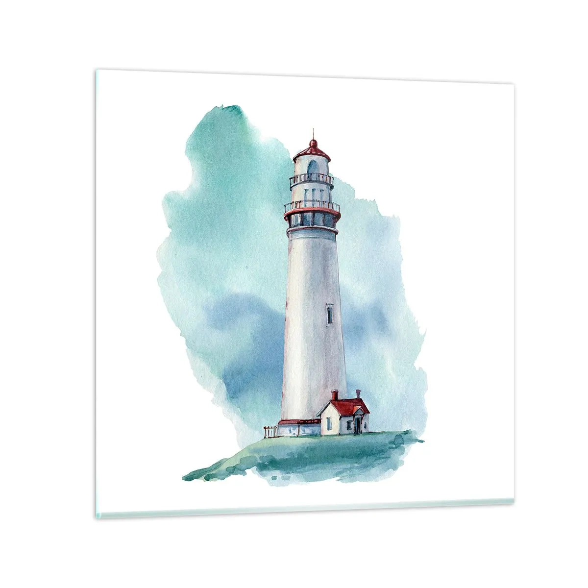 Obraz na skle - Nežná sestra blankytu - 70x70 cm