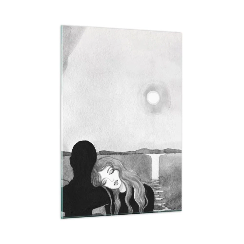 Obraz na skle - Vždy záhadou - 50x70 cm