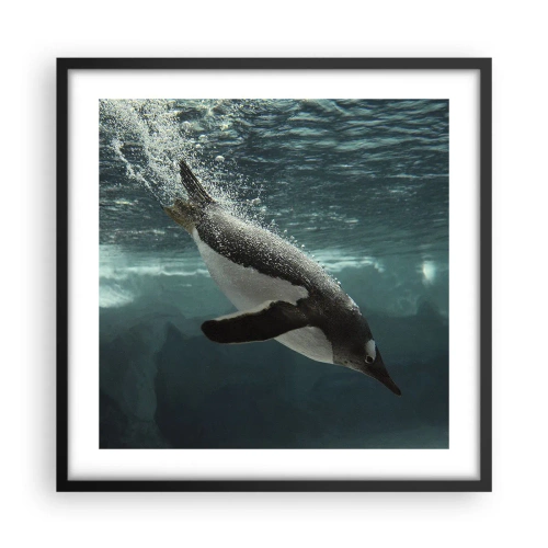 Plagát v čiernom ráme - Vitajte v mojom svete - 50x50 cm