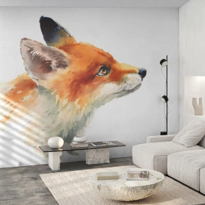 Fototapeta na mieru Premium Canvas - Opatrnosti nie je nikdy dosť - Zvieratá, Fox, Abstrakcia