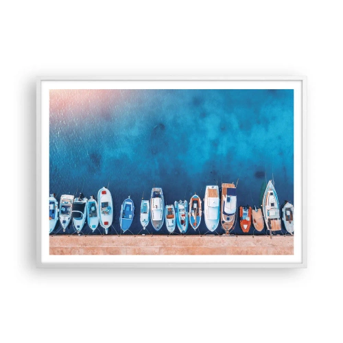 Plagát v bielom ráme - V rade za sebou - 100x70 cm