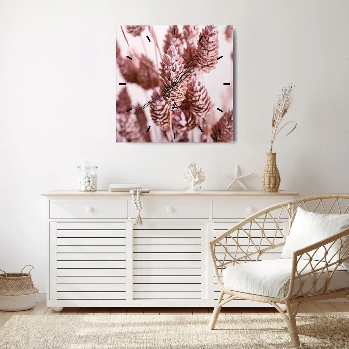 Nástenné hodiny - Zdanlivo nenápadné - 40x40 cm