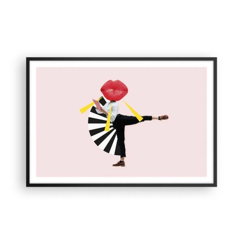Plagát v čiernom ráme - Surrealistický pop-art - 91x61 cm