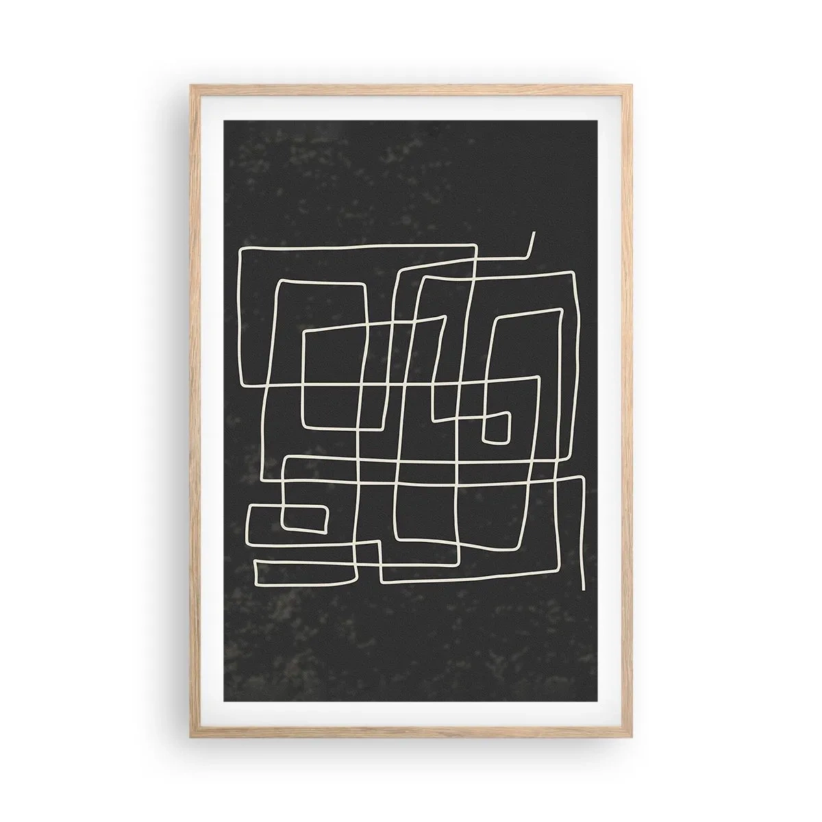 Plagát v ráme zo svetlého duba - Nie je to tak jednoduché - 61x91 cm