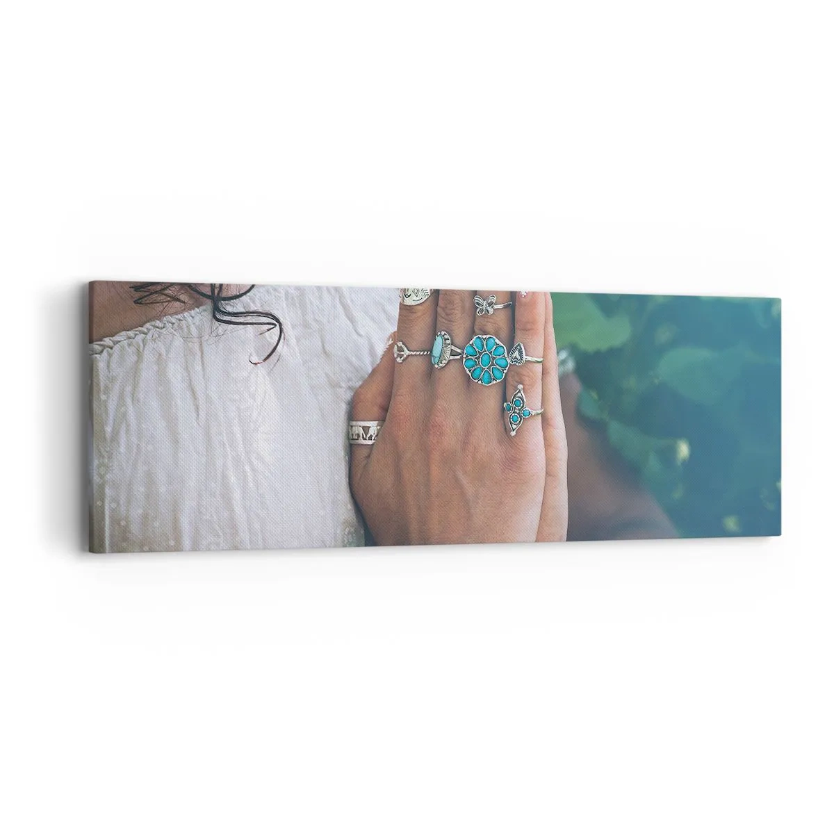 Obraz na plátne - Vitajte v centre bytia - 90x30 cm