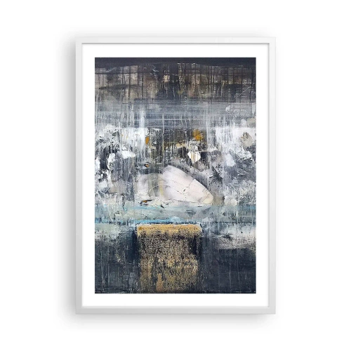 Plagát v bielom ráme - Ako na ľade, tak aj na hrude - 50x70 cm