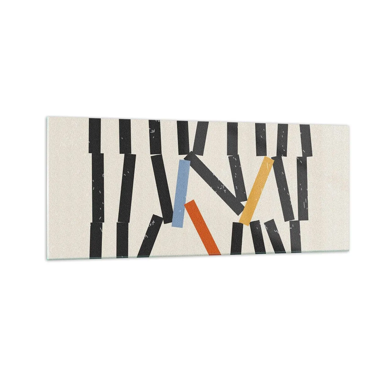 Obraz na skle - Domino – kompozícia - 100x40 cm