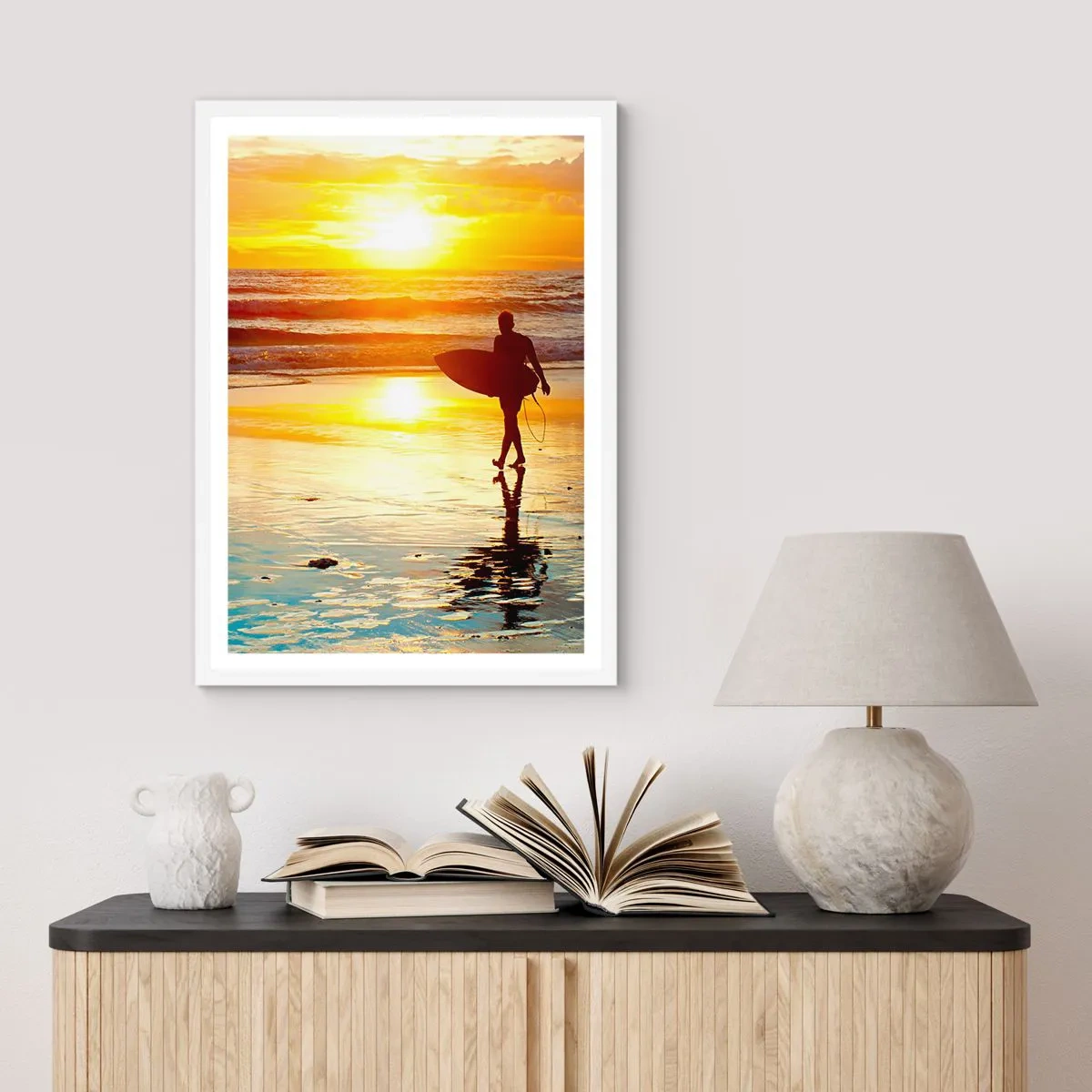 Plagát v bielom ráme - Návrat bojovníka - 61x91 cm