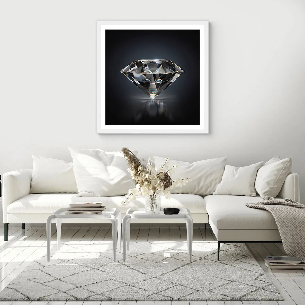 Plagát v bielom ráme - Best girls friend - 40x40 cm