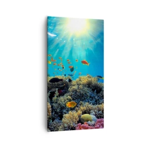 Obraz na plátne - Podvodné poklady - 55x100 cm