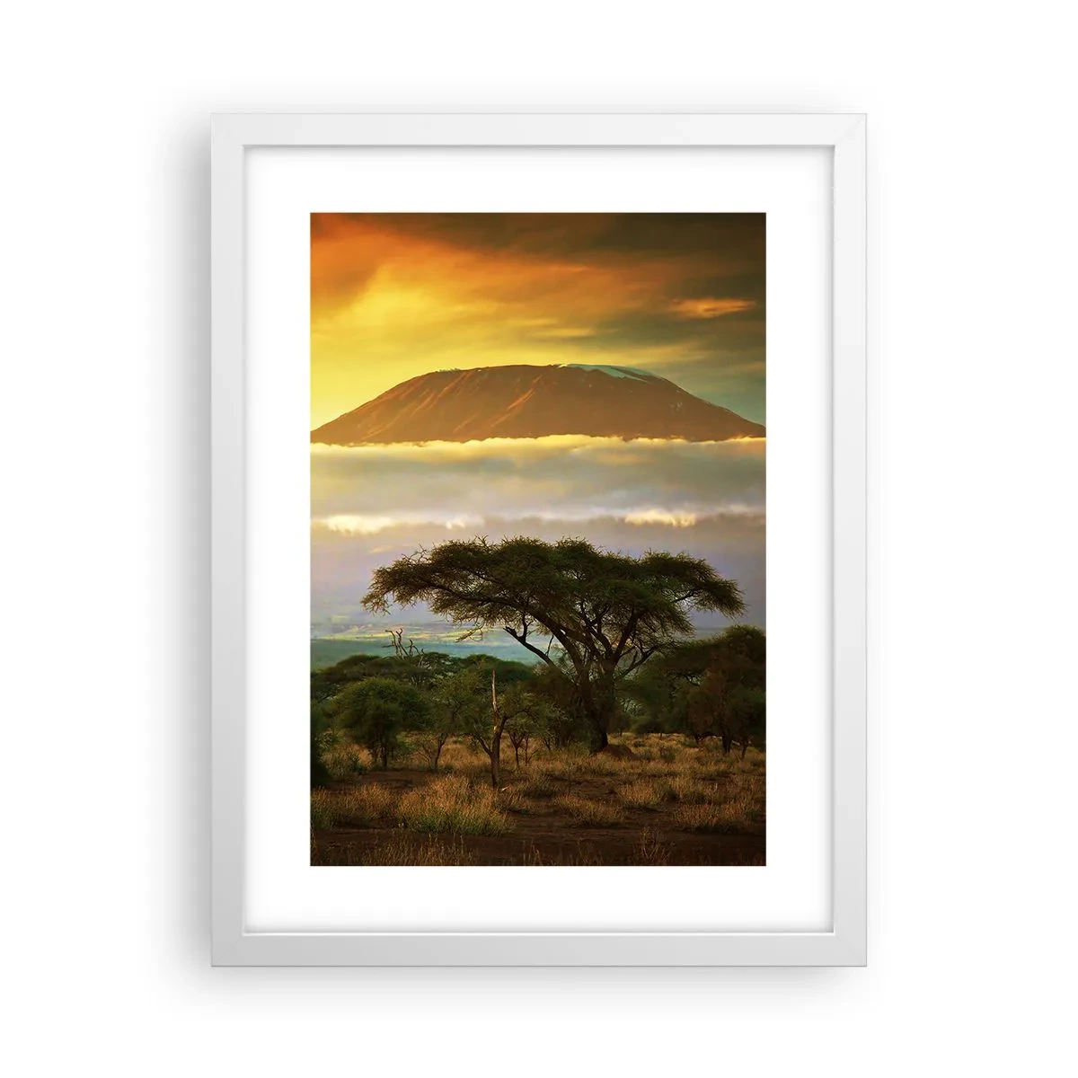 Plagát v bielom ráme - Sen cestovateľa - 30x40 cm