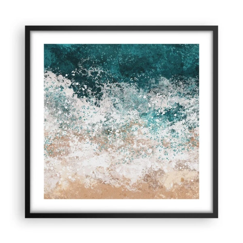 Plagát v čiernom ráme - Morské príbehy - 50x50 cm