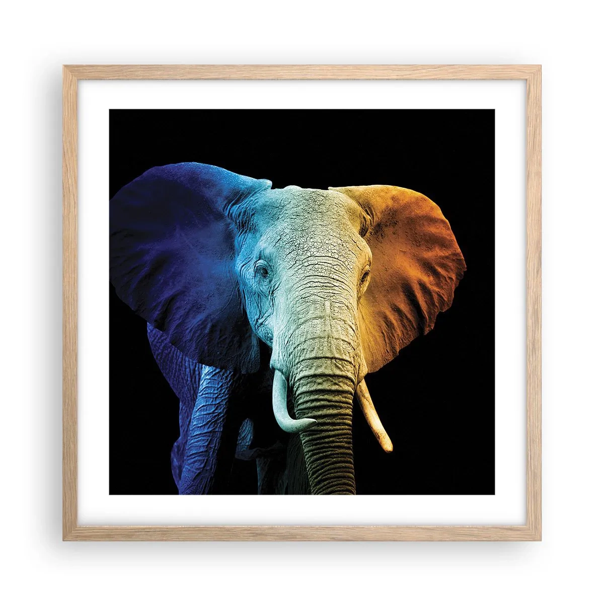 Plagát v ráme zo svetlého duba - Excentrický muž, avšak nie podivín - 50x50 cm