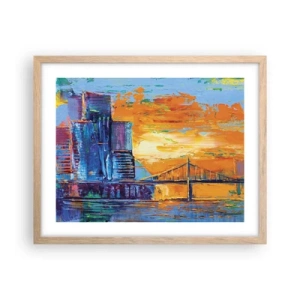 Plagát v ráme zo svetlého duba - Kultúra a príroda - 50x40 cm