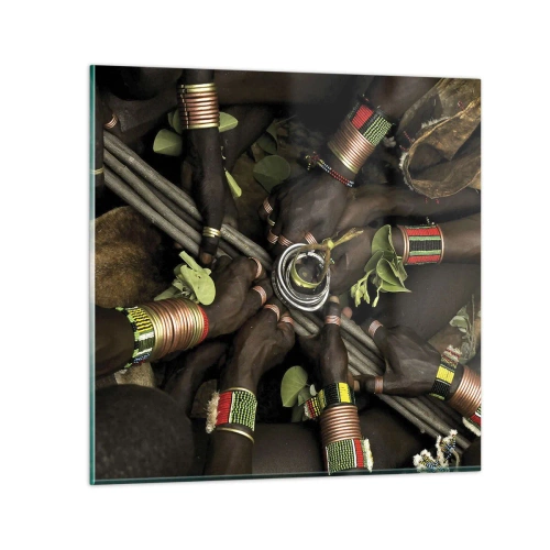 Obraz na skle - Sme spolu - 50x50 cm