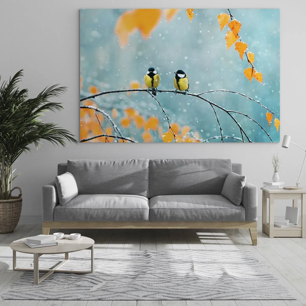 Obraz na skle - Vtáčie klebety - 100x70 cm