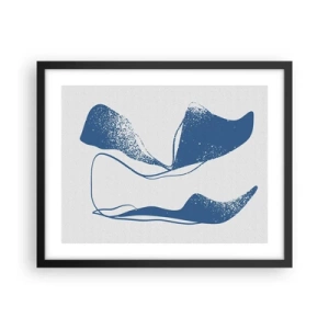 Plagát v čiernom ráme - Okrídlená abstrakcia - 50x40 cm